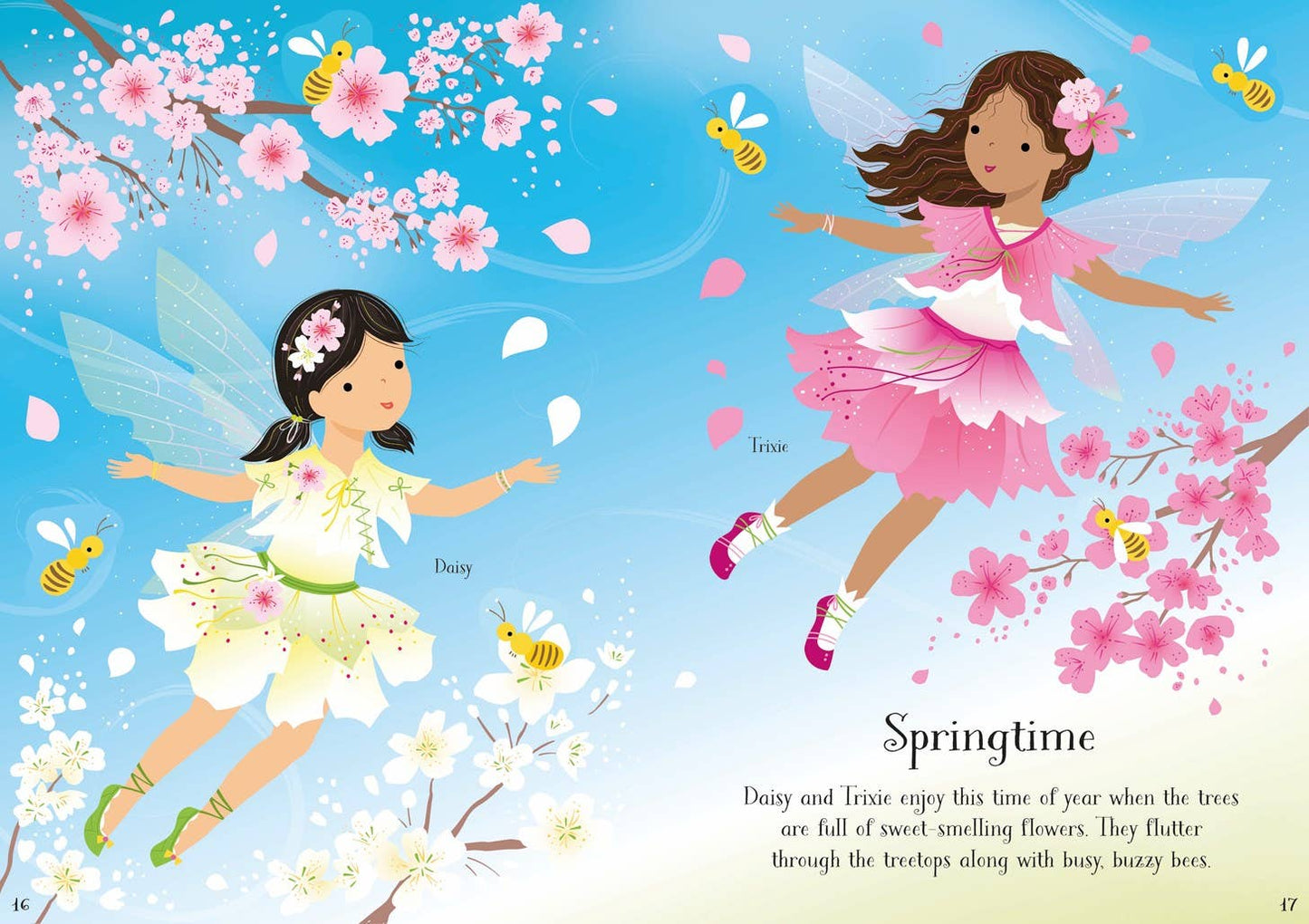 Little Sticker Dolly Dressing Treetop Fairies : Usborne