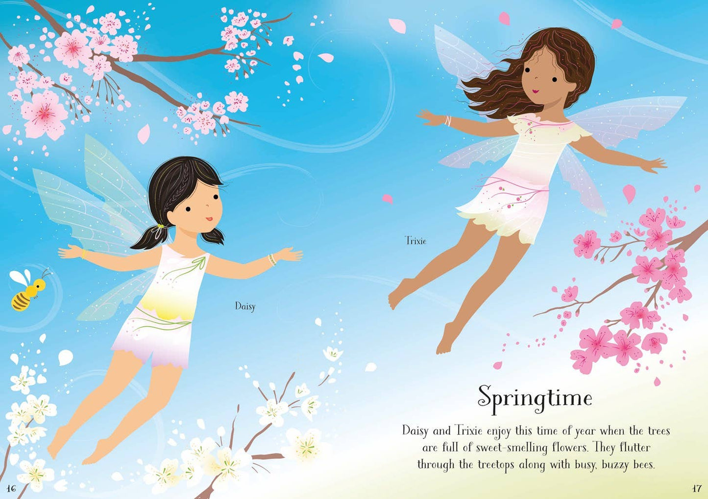 Little Sticker Dolly Dressing Treetop Fairies : Usborne