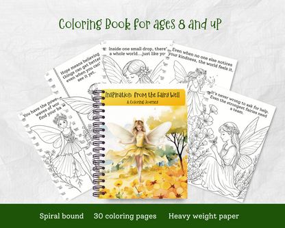 Inspiration from the Fairy Well Coloring Book - A Mindfulness Coloring Journey- Ages 8-adult