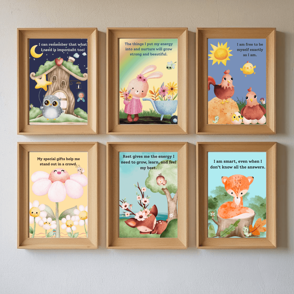 Positive Affirmation Wall Art for Kids