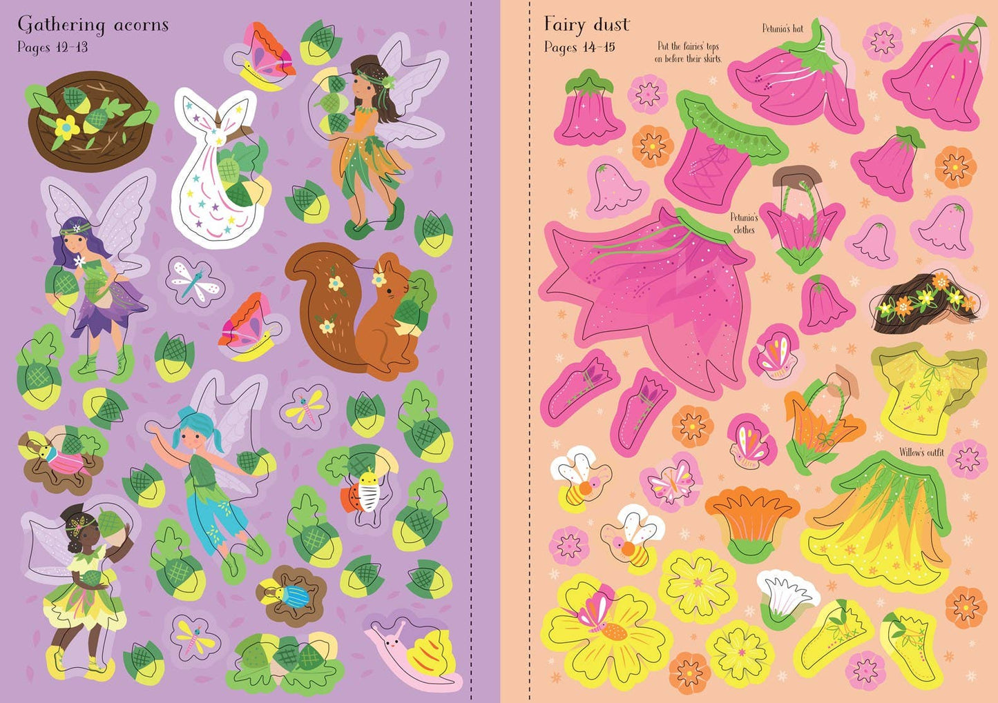 Little Sticker Dolly Dressing Woodland Fairies : Usborne
