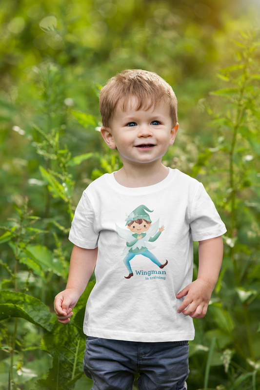 "Wingman in Training" – Boy Fairy Tee